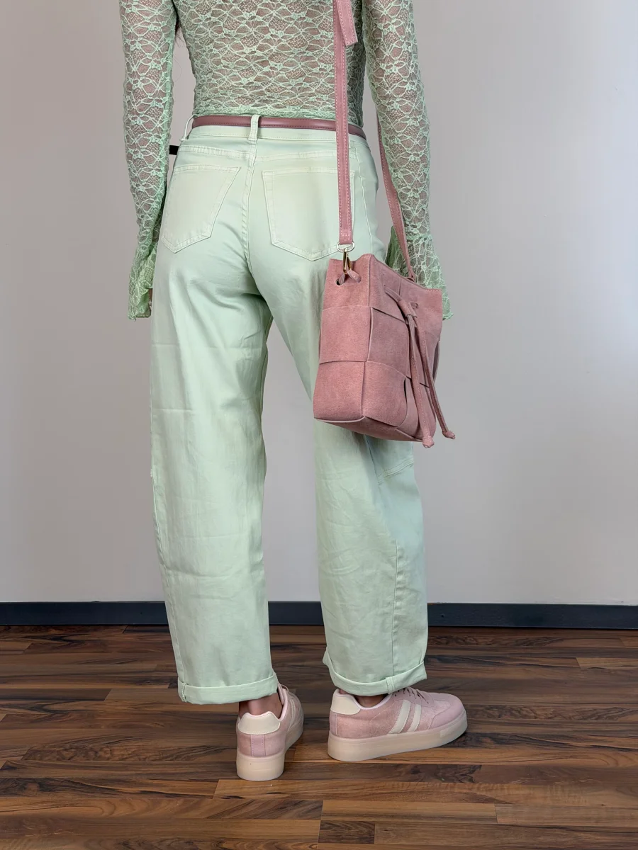 Jeans Terry verde salvia - immagine 4