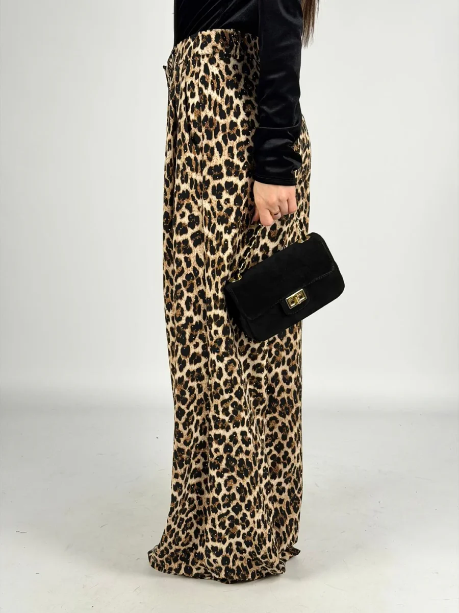 Pantalone leopard glitter - immagine 3
