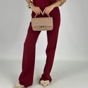 Pantalone Julia bordeaux