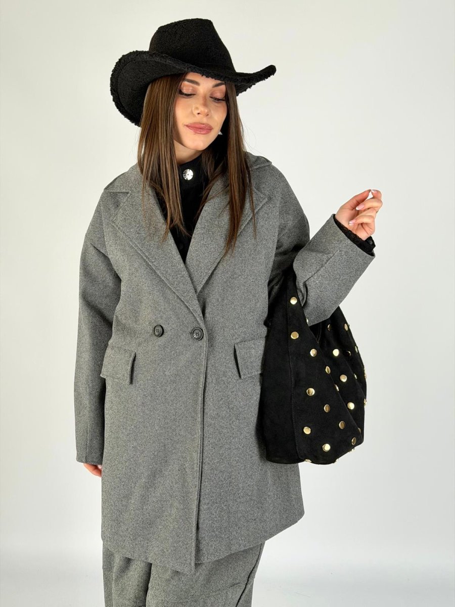 Cappotto bonton nero - immagine 5
