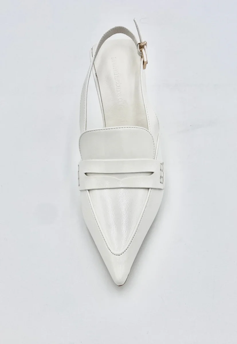 Manifacture d'essai Slingback Décolleté regolabile - bianco - immagine 4