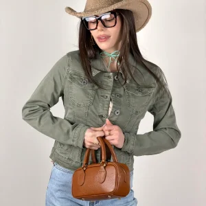 Giubbino jeans Spring verde