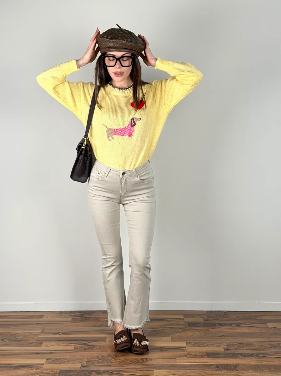 Jeans Zoe beige - immagine 5