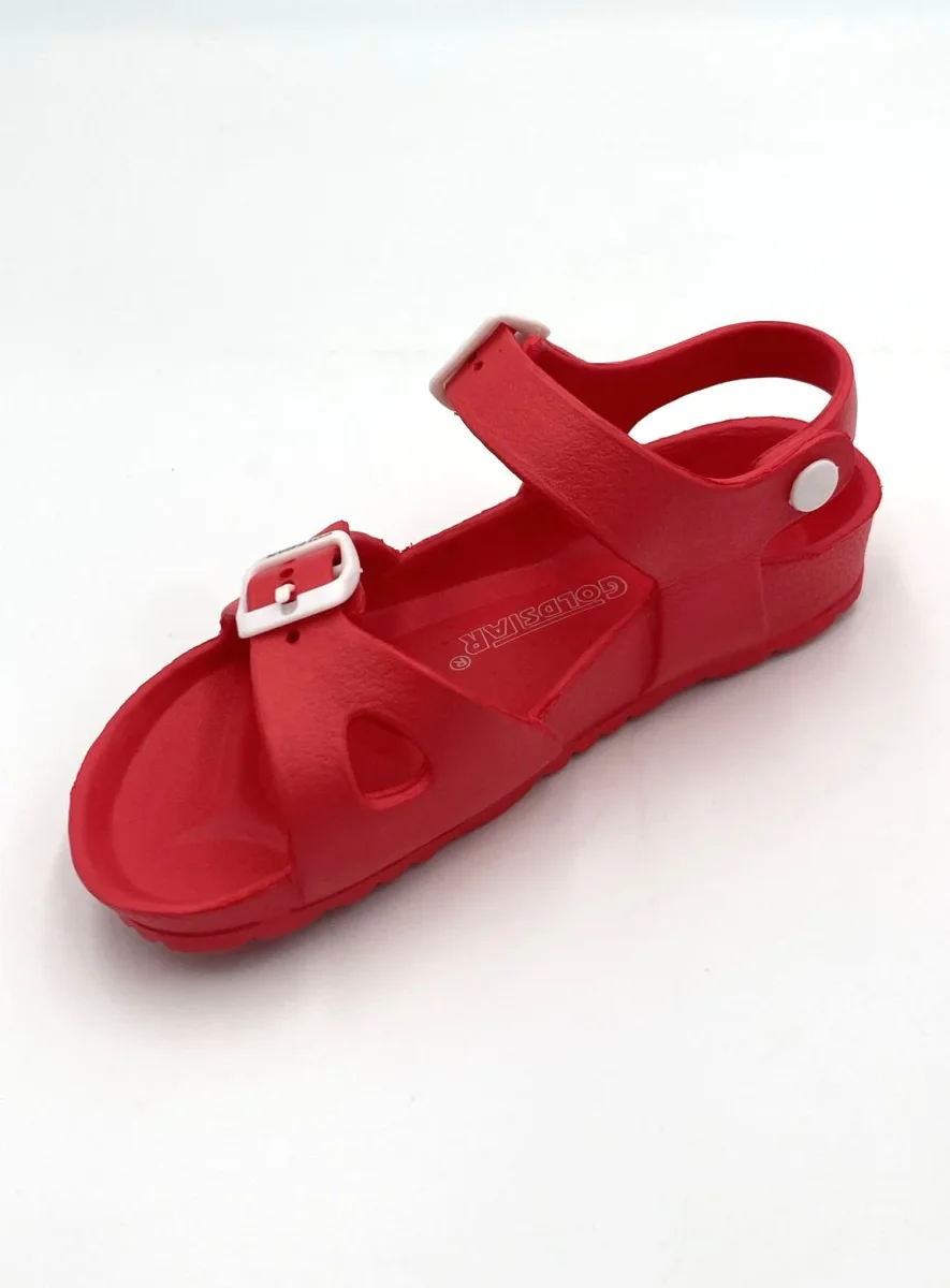 Goldstar Sandaletto unisex per bambini in gomma - Regolabile, rosso - immagine 4