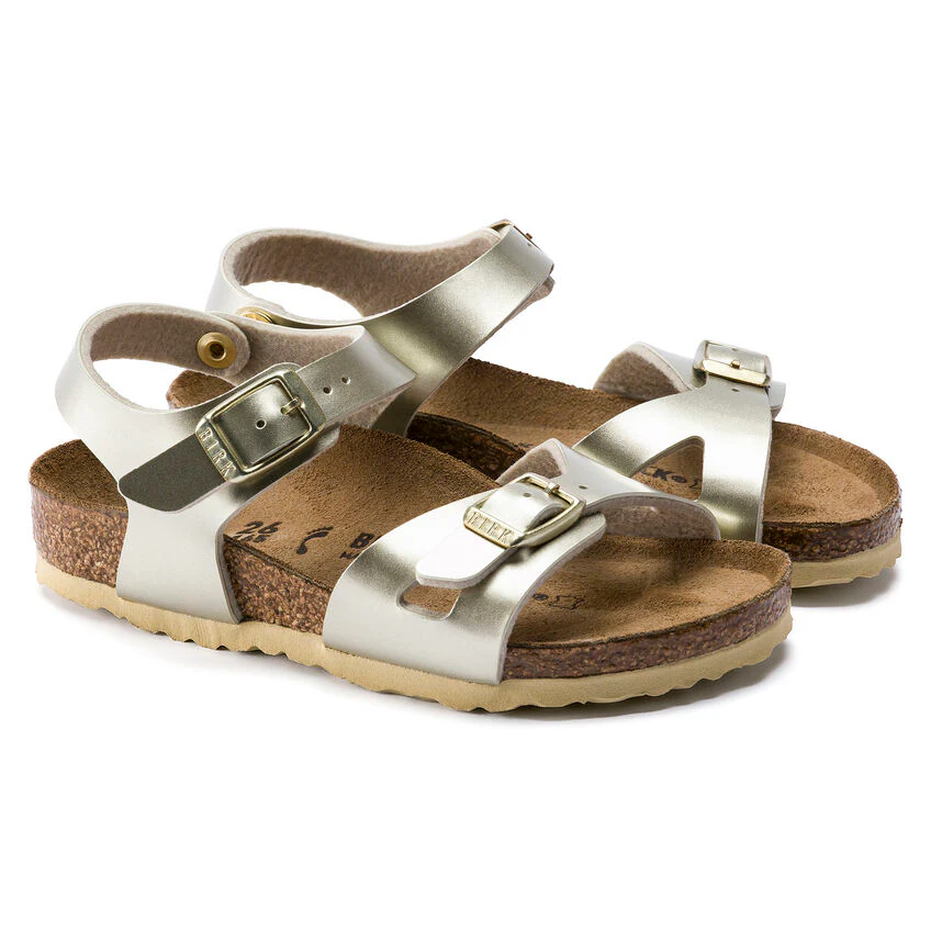 Birkenstock kids Rio Electric metallic Gold - immagine 3