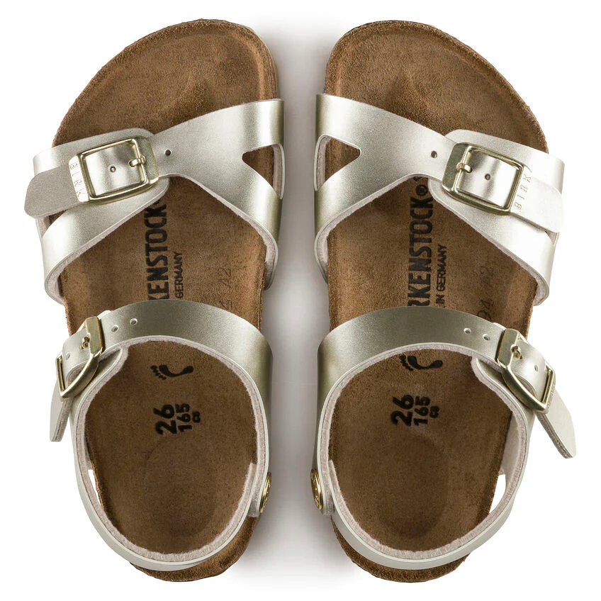 Birkenstock kids Rio Electric metallic Gold - immagine 4