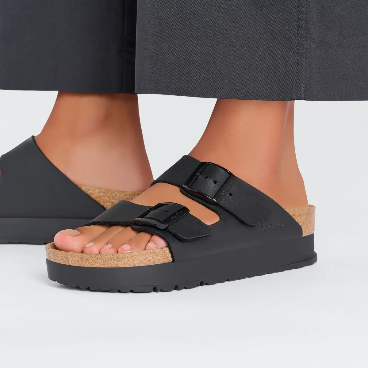 Birkenstock Arizona PAP Flex Platform - black /Narrow fit - immagine 3