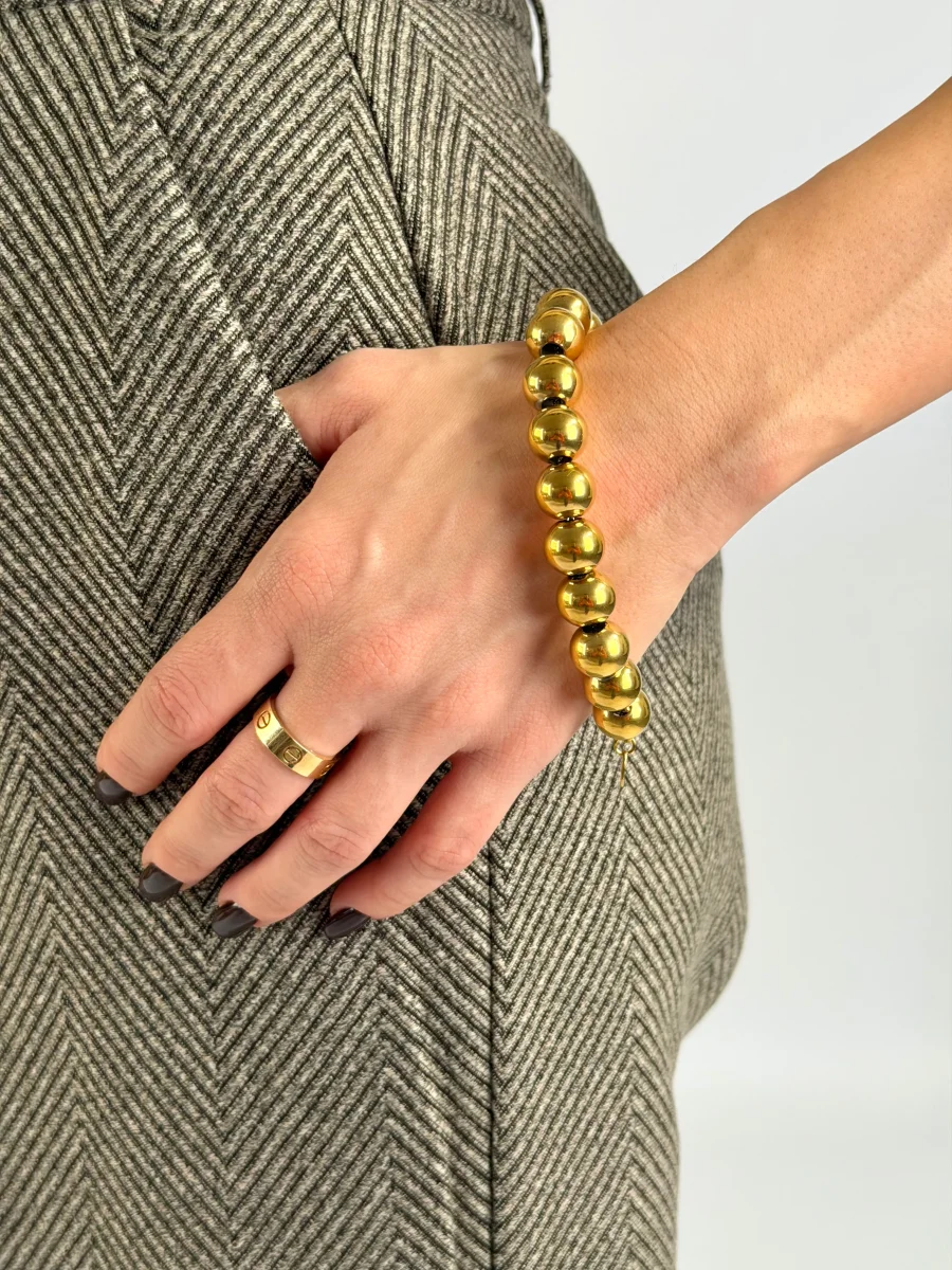 Bracciale cuore sfere bomb - 2 colori - immagine 3