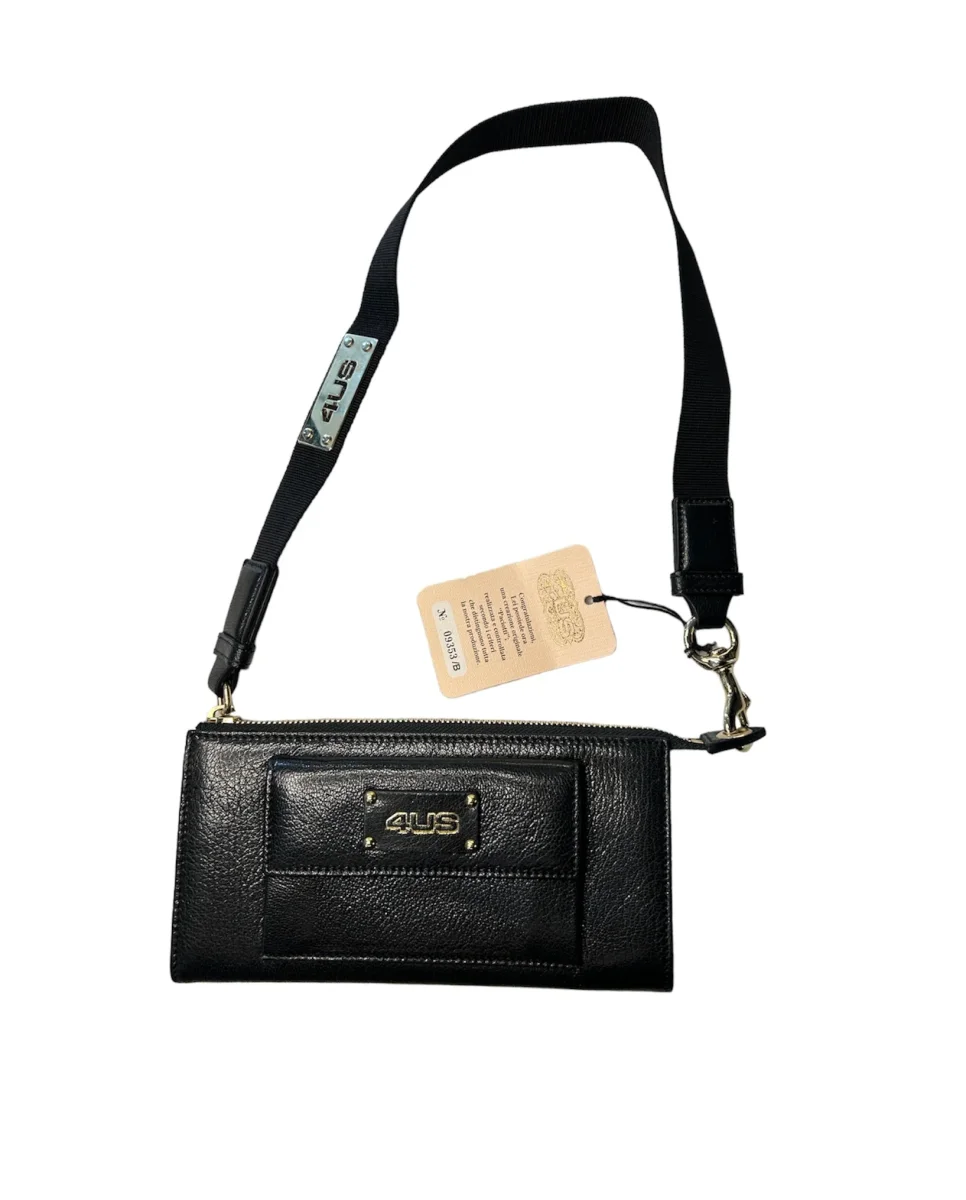 Cesare Paciotti 4US Tijuana Portafoglio con tracolla in pelle - nero