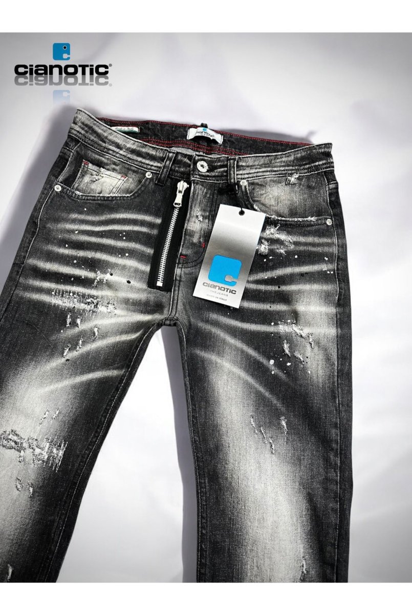 Jeans CIANOTIC regular fit MRC BLACK - immagine 3