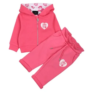 Completo tuta Richmond composto da felpa e pantalone di colore fucsia