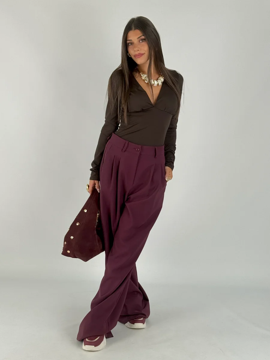 Pantalone Ambra bordeaux - immagine 6