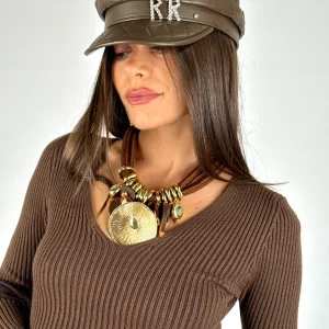 Cappello ecopelle spille - 3 colori