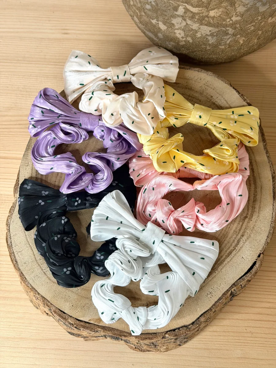 Elastico fiocco per capelli - 6 colori