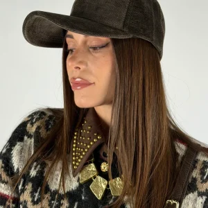 Cappello visiera scamosciato - 5 colori