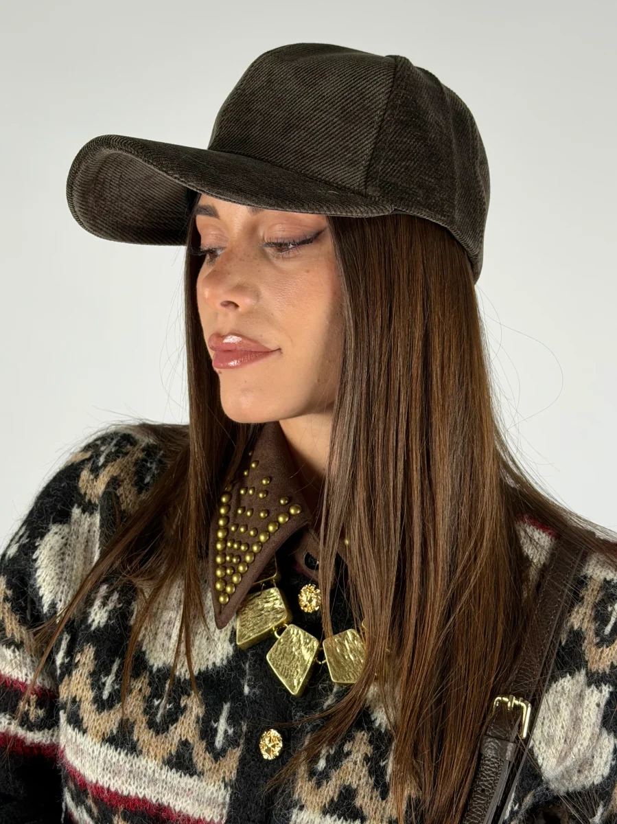 Cappello visiera scamosciato - 5 colori - immagine 2