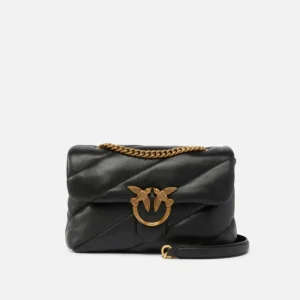 Borsa a tracolla nappa trapuntata Love Bag Puff con catena