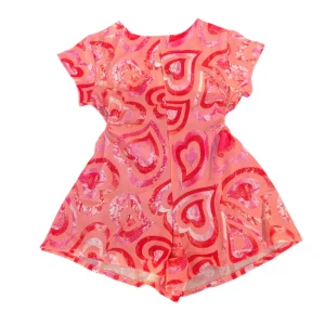 Tutina intera F**k fantasia rosa con pantaloncino e mezza manica