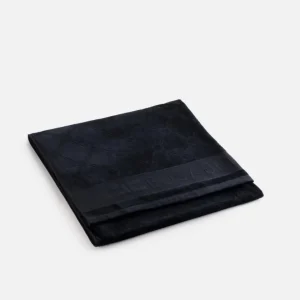 Telo mare in spugna jacquard con logo