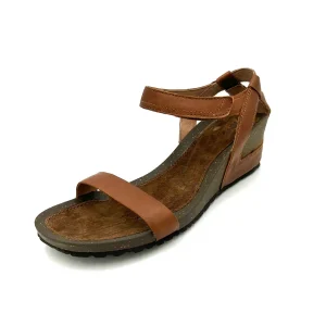 Teva Sandalo Cabrillo wedge in pelle con zeppa e cinturini regolabili - marrone