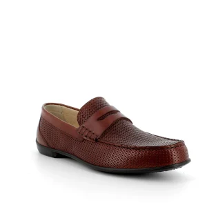 Igi&co Mocassino in pelle intreccio - cuoio