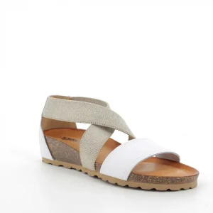 Igi&co Sandalo con zeppa a fasce bianco (sottopiede memory foam)