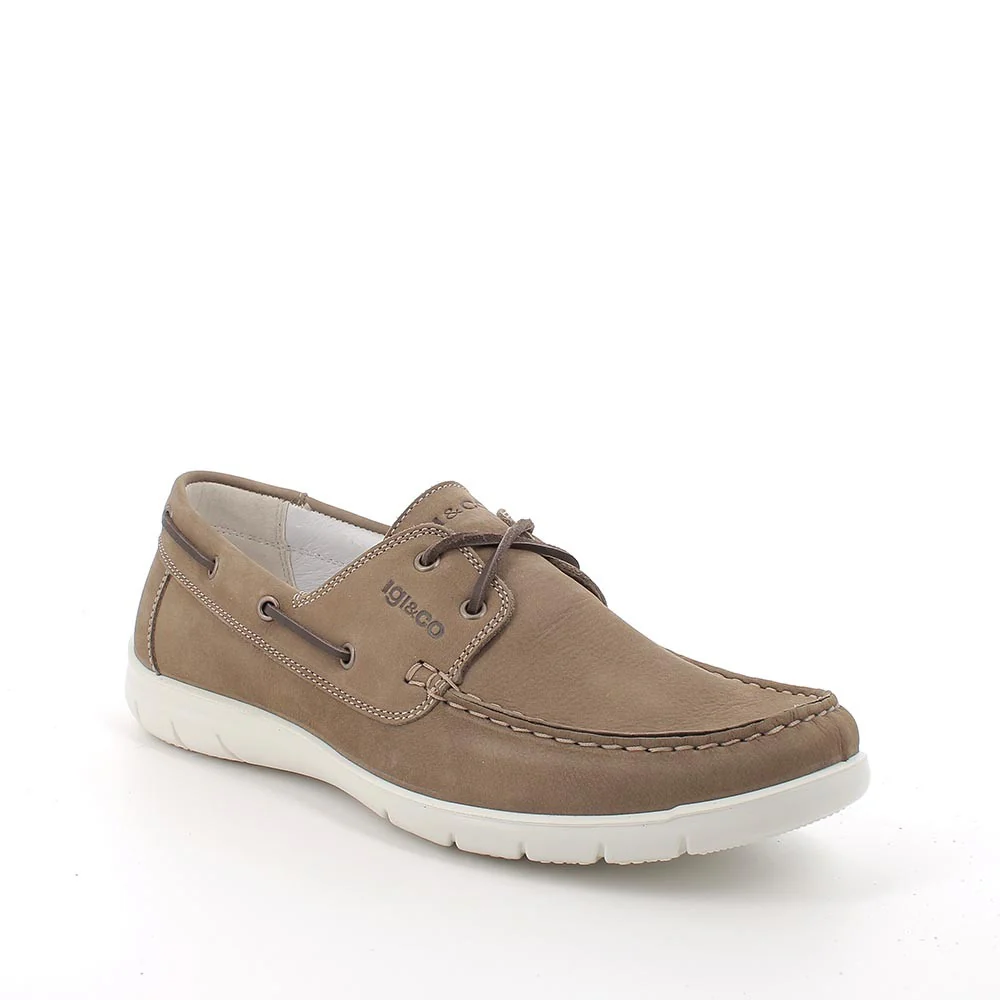 Igi&co Mocassino a barca in pelle - marrone (memory foam)