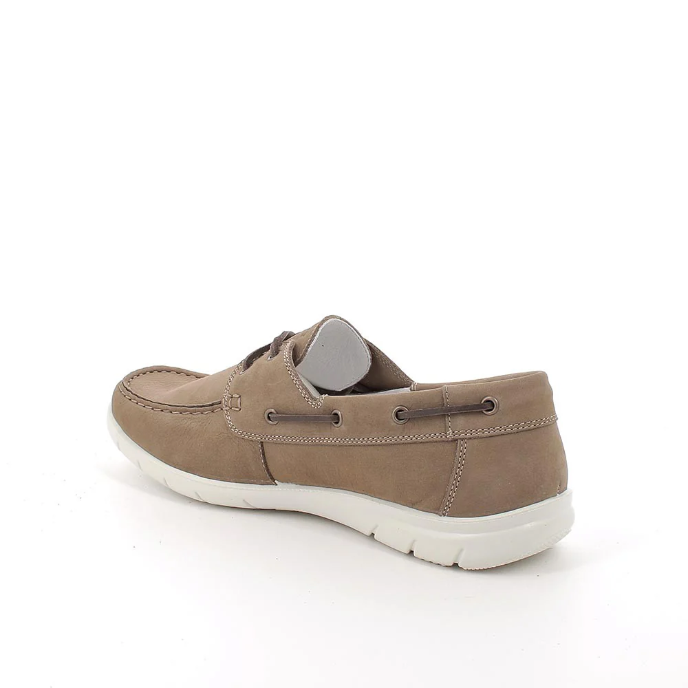 Igi&co Mocassino a barca in pelle - marrone (memory foam) - immagine 3