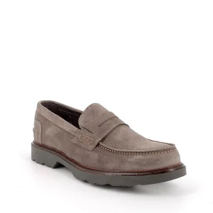 Igi&co Mocassino uomo in pelle scamosciata - grigio fango