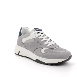 Igi&co Sneakers in pelle da uomo - grigio chiaro (memory foam)