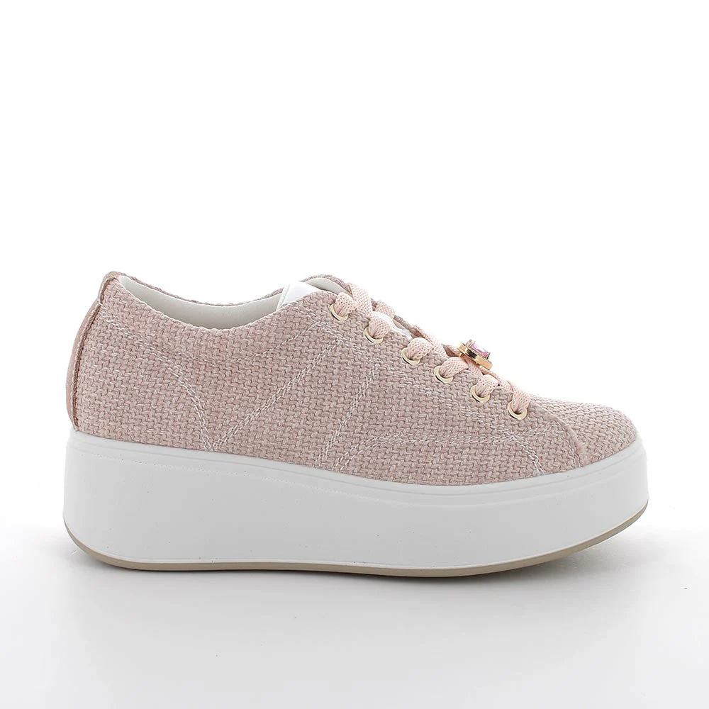 Igi&co Sneaker gioiello tessuto da donna - rosa cipria - immagine 3