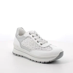Igi&co Sneakers nappa rete - bianco (memory foam)