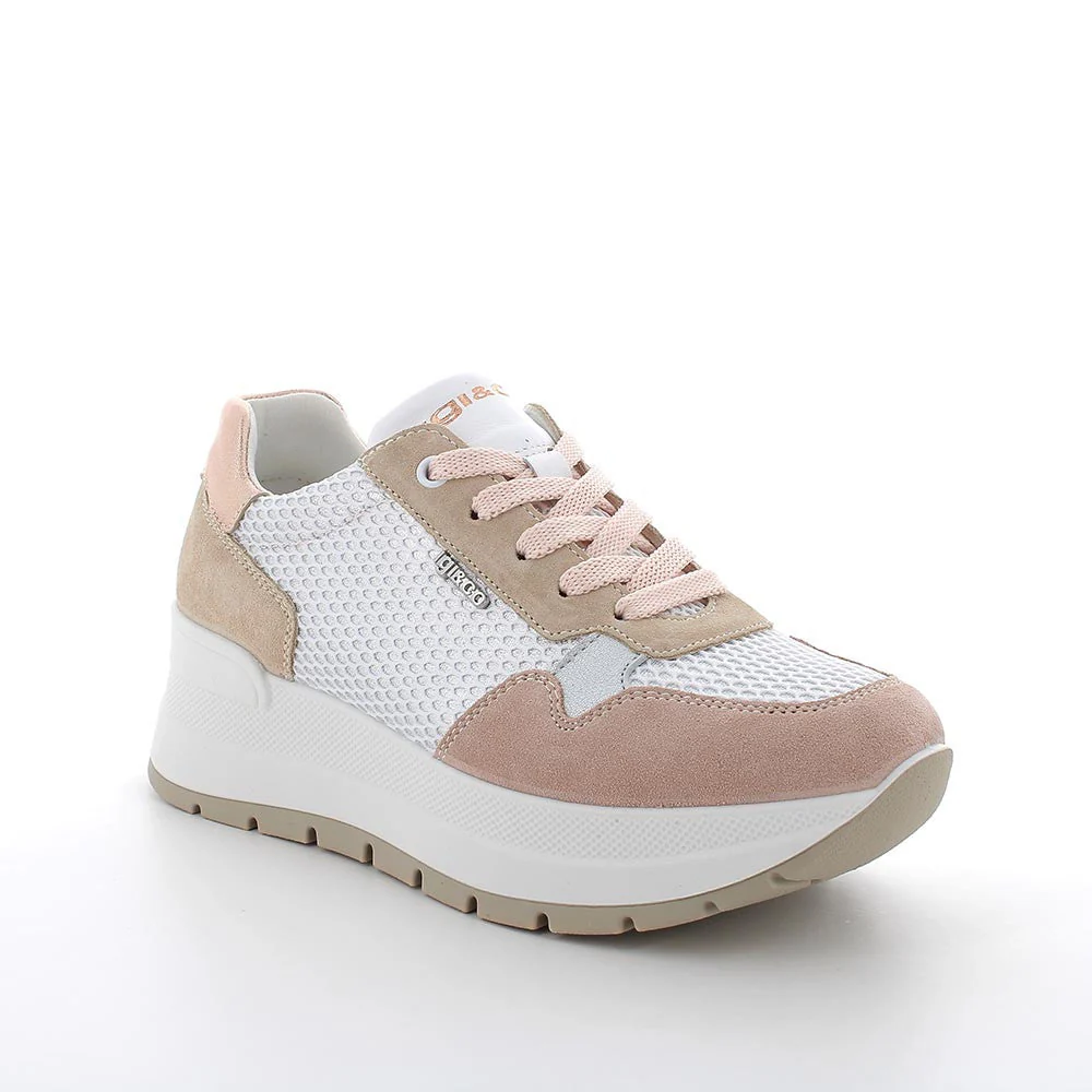 Igi&co Sneakers con zeppa da donna skin - avorio - immagine 2