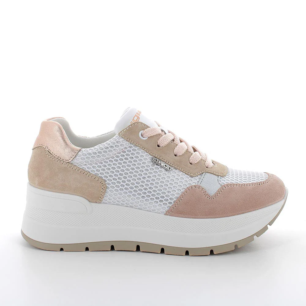 Igi&co Sneakers con zeppa da donna skin - avorio - immagine 4