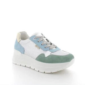 Igi&co Sneakers con zeppa da donna menta - celeste