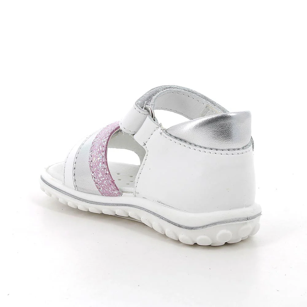 Primigi Sandali bambina fasce regolabili - bianco e glitter - immagine 4