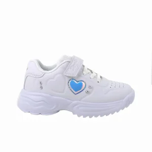 Primigi Sneakers total white chiusura a strappo