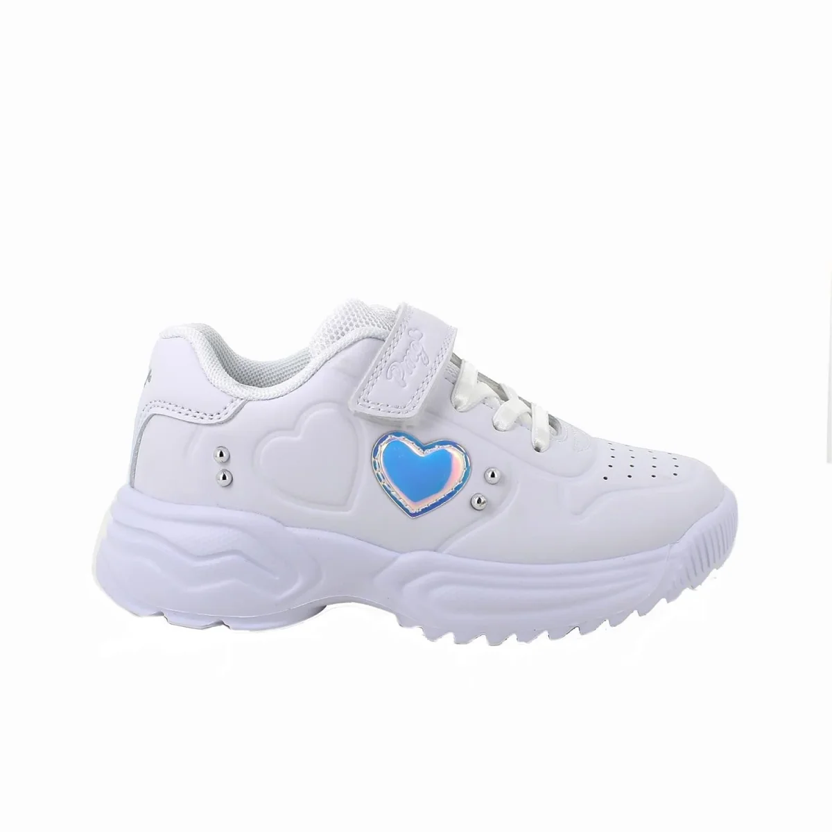 Primigi Sneakers total white chiusura a strappo - immagine 2