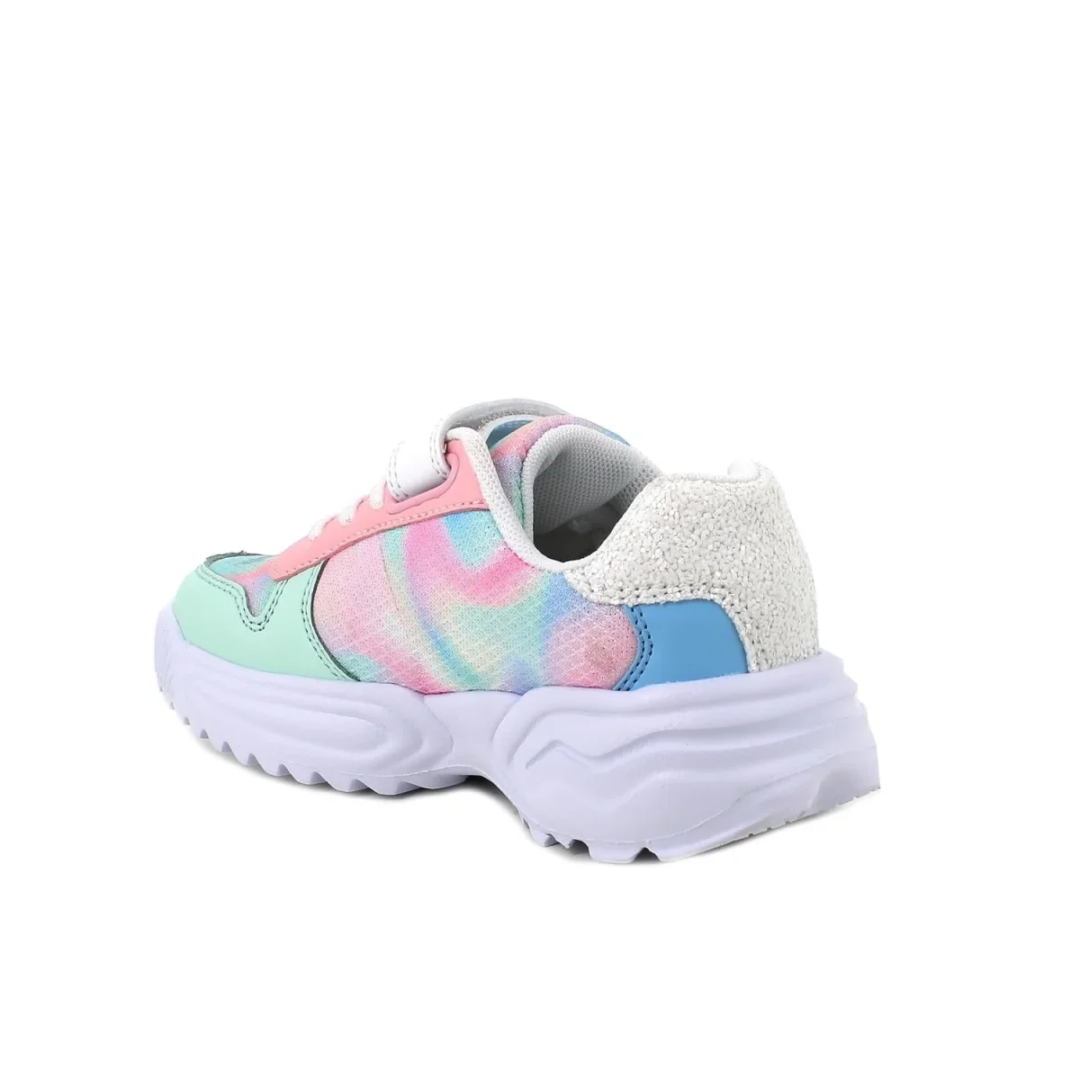 Primigi Sneakers chiusura a strappo e lacci finti - rosa e turchese - immagine 4