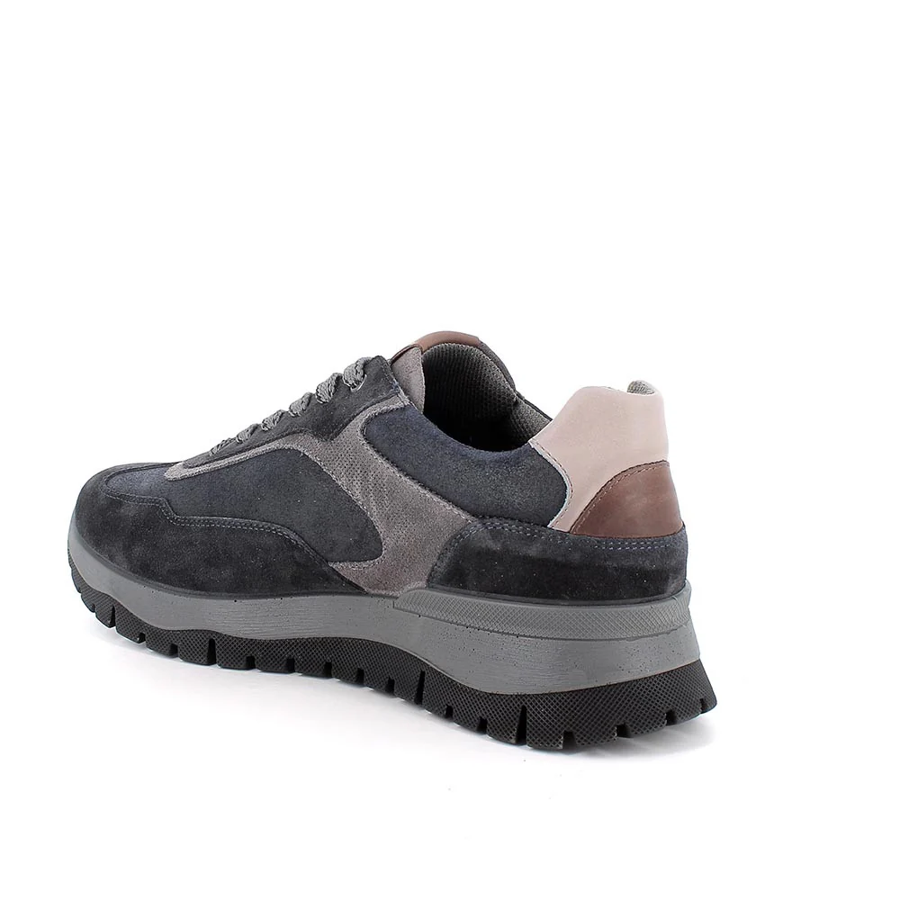 Igi&Co 8641800 Sneakers da uomo blu con lacci - immagine 4