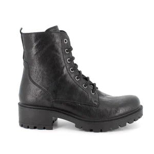 Igi&Co 8662800 Anfibi con tacco da donna nero con zip