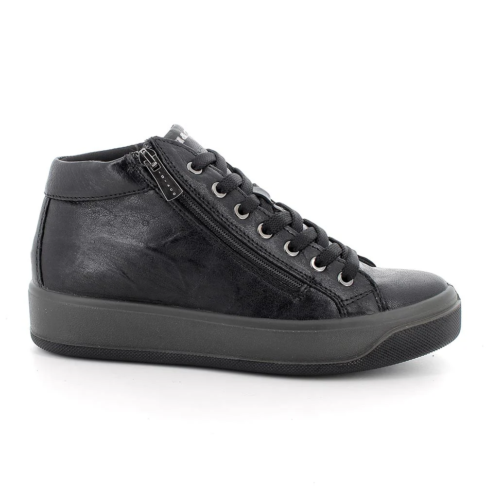 Igi&Co 8670044 Sneakers da donna nero con zip