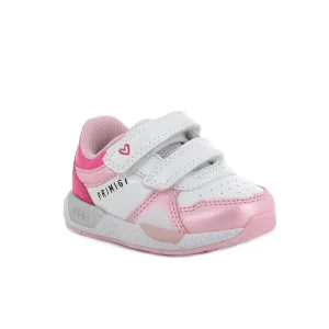 Primigi Sneakers chiusura a strappo - bianco grigio rosa