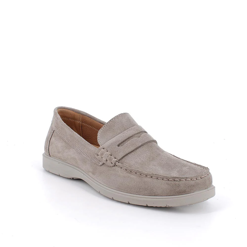 Igi&Co 1106933 Mocassini da uomo grigio e beige - immagine 2