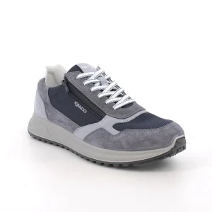 Igi&Co 1118600 Sneakers da uomo blu con zip
