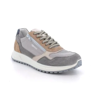 Igi&Co 1118611 Sneakers da uomo grigio con zip