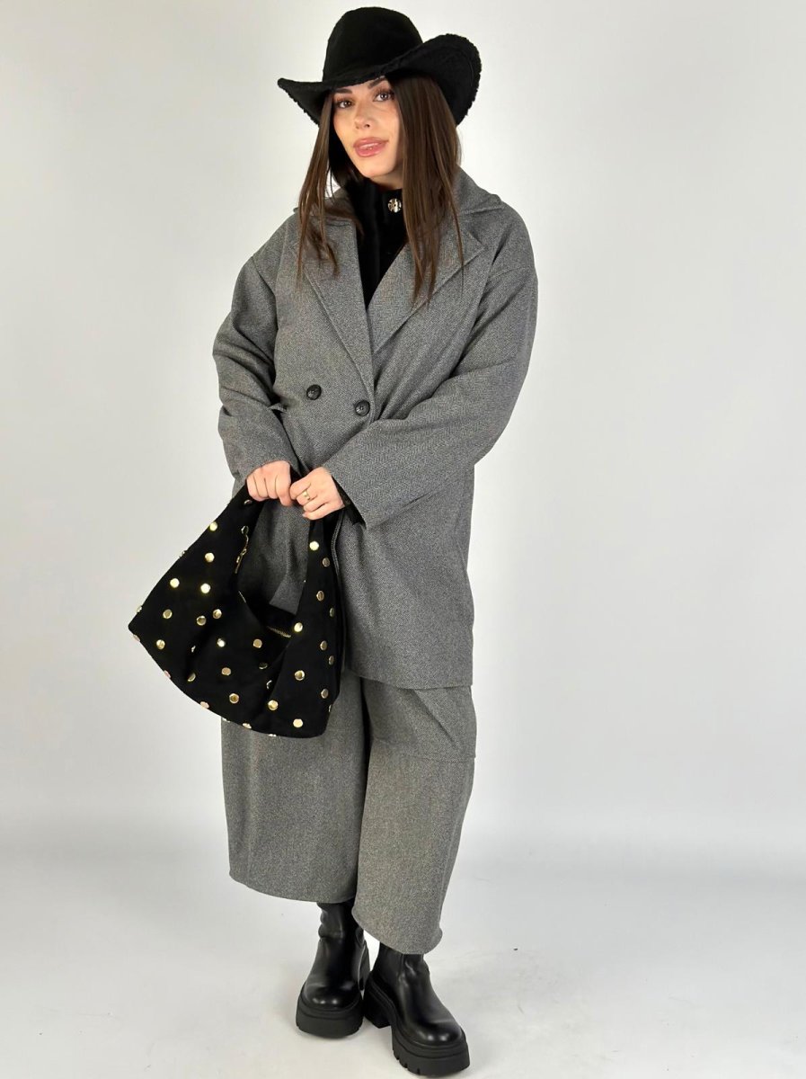 Cappotto bonton nero - immagine 3