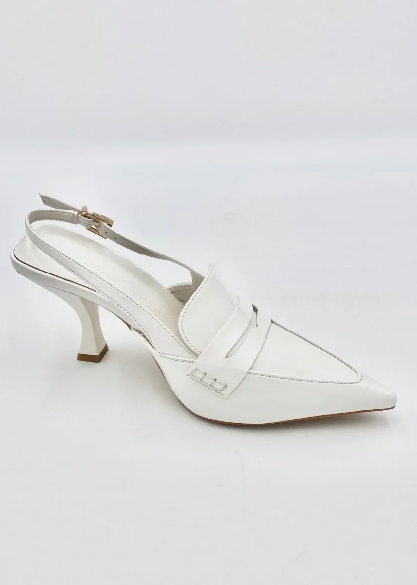 Manifacture d'essai Slingback Décolleté regolabile - bianco - immagine 3