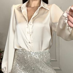 CAMICIA SATIN 530 beige