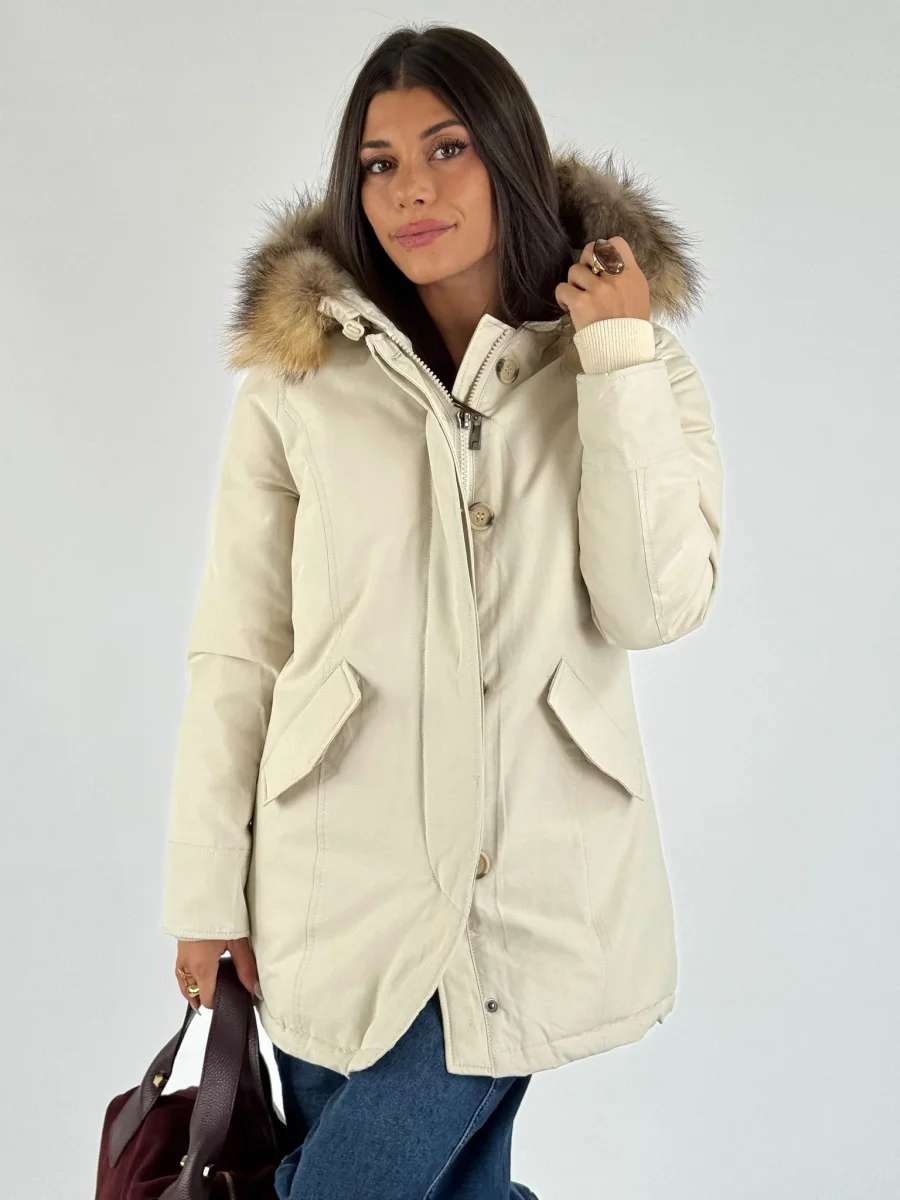Giaccone Parka bianco - immagine 5